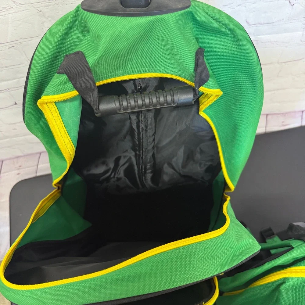 Ducks Unlimited Green Wing Rolling Suitcase and Backpack Set Green Yellow